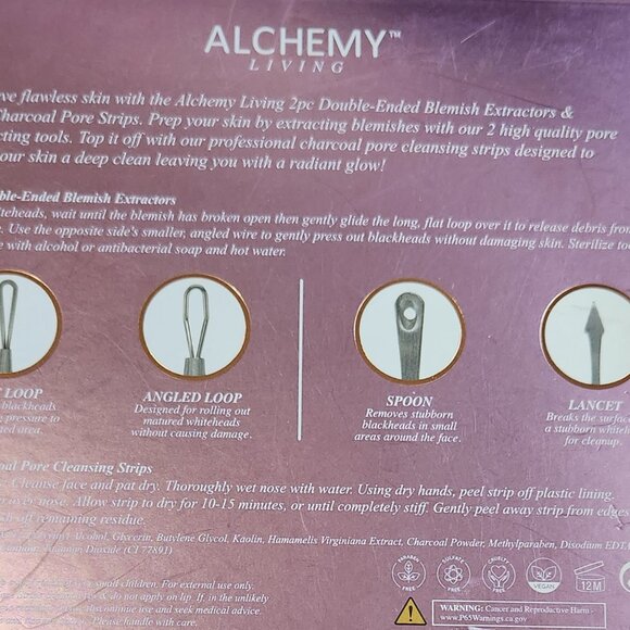 Alchemy Living Blemish Set & Charcoal Pore Cleansing Strips - - Picture 2 of 2